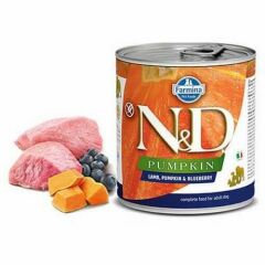 N&D Pumpkin Kuzulu Yaban Mersinli Köpek Konservesi 285 Gr