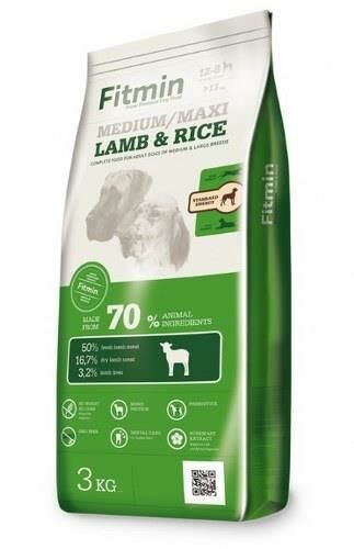 Fitmin %50 Taze Kuzu Etli Orta Irk Yetişkin Köpek Maması 3 Kg