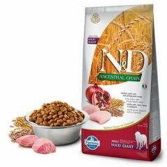 N&D Düşük Tahıllı Tavuklu Narlı Maxi Giant Köpek Maması 12 Kg