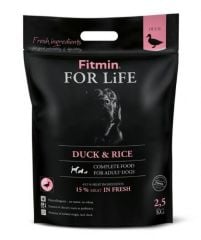 Fitmin For Life %15 Taze Ördek Etli Yetişkin Köpek Maması 2,5 Kg