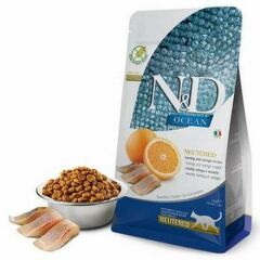 N&D Ocean Ringa Balık&Portakal Tahılsız Kısırlaştırılmış Kedi Maması 5 Kg