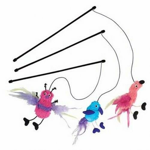 Kong Kedi Peluş Oyuncaklı Kedi Oltası 47 Cm