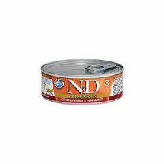 N&D Balkabağı Tavuk Nar Yetişkin Kedi Konservesi 80 Gr