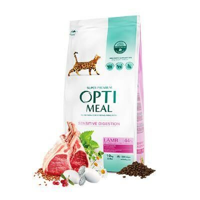 Optimeal Kuzu Etli Sensitive Digestion Kedi Maması 10 Kg