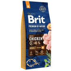 Brit Premium By Nature Medium Tavuklu Orta Irk Yetişkin Köpek Maması 15 KG