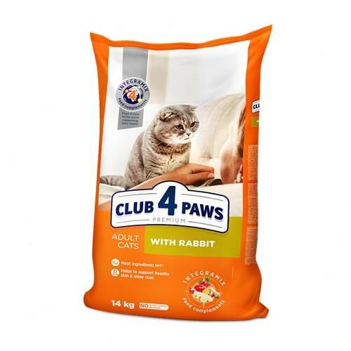 Club4Paws Premium Tavşanlı Yetişkin Kedi Maması 14 Kg
