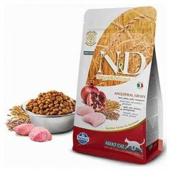 N&D Düşük Tahıllı Tavuk & Narlı Yetişkin Kedi Maması 1,5 Kg