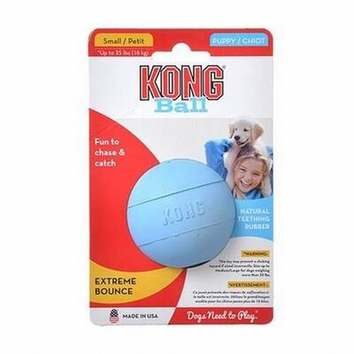 Kong Yavru Köpek Delikli Top S Mavi 6,5 Cm