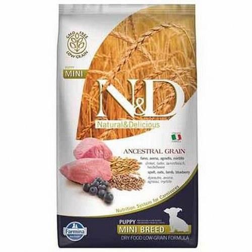 N&D Low Kuzu,Yaban Mersinli Yavru Küçük Irk Köpek Maması 7 Kg
