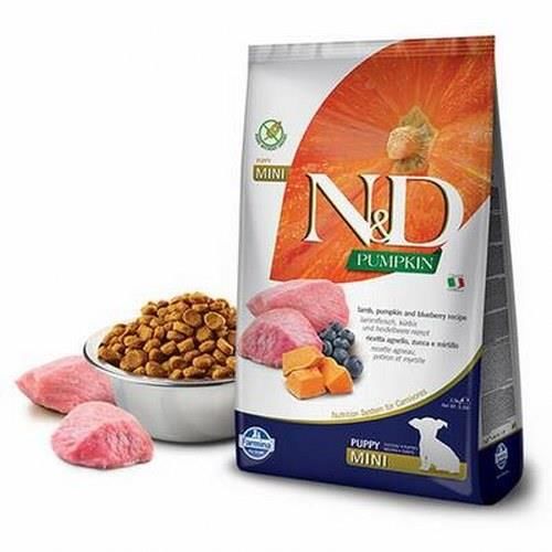 N&D Pumpkin Kuzu&Yaban Mersin Küçük Irk Yavru Köpek Maması 2,5 Kg