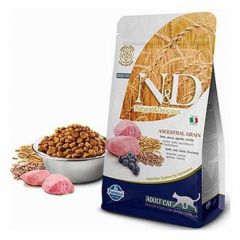 N&D Düşük Tahıllı Kuzulu Yaban Mersinli Kedi Maması 1,5 Kg
