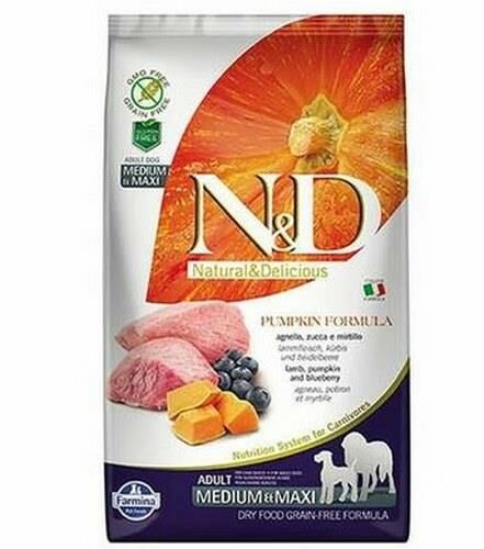 NDN&D Pumpkin Kuzu&Yaban Mersini Orta Büyük Irk Köpek Maması 2,5 Kg
