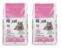 RoCat Kedi Kumu 10 LT X 2 ADET Bebek Pudrası Kokulu