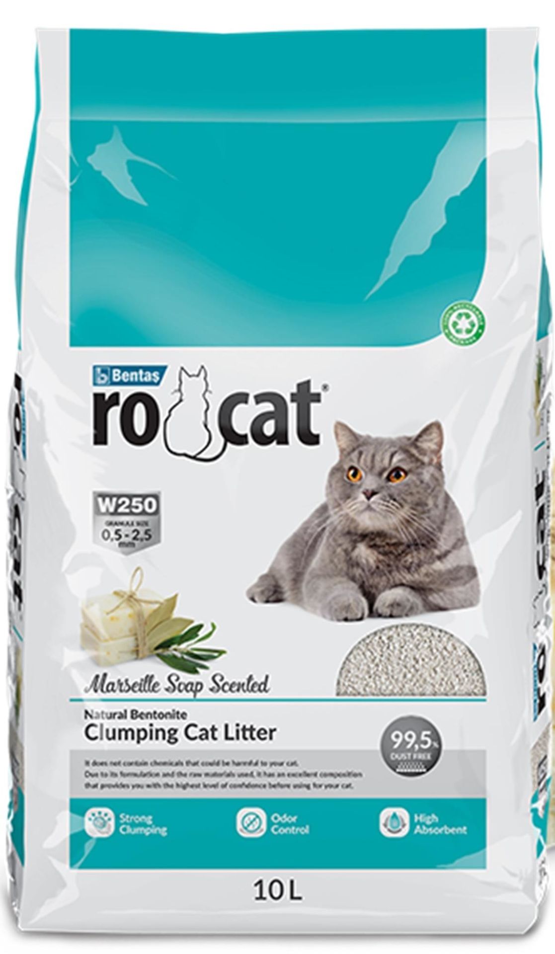 RoCat Kedi Kumu 10 LT Marsilya Sabunu Kokulu
