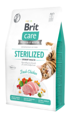 Brit Care Tahılsız Tavuk Etli Kısırlaştırılmış Üriner Destekli Yetişkin Kedi Maması 2 KG