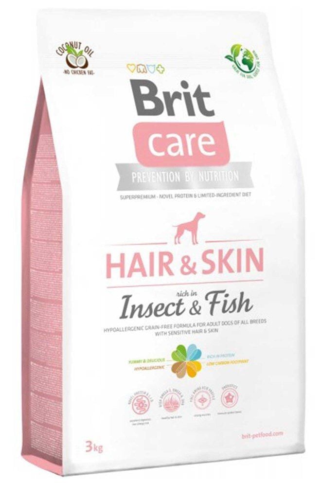 Brit Care Hair & Skin Böcek Ve Balık Yetişkin Köpek Maması 3 Kg
