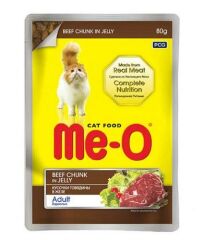Me-O Dana Etli Jöleli Pouch Yetişkin Kedi Yaş Maması 80 G