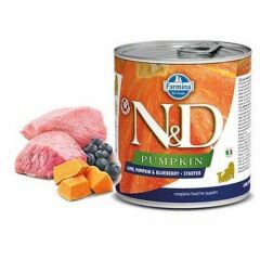 N&D Pumpkin Kuzulu Yaban Mersinli Starter Köpek Konservesi 285 Gr