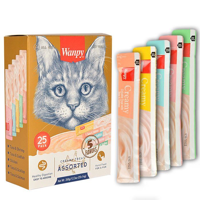 Wanpy Karışık Sıvı Kedi Ödülü 25x14 Gr
