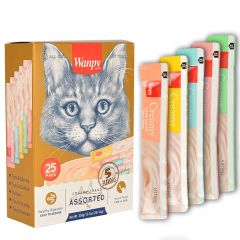 Wanpy Karışık Sıvı Kedi Ödülü 25x14 Gr