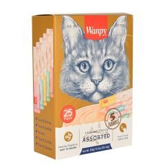Wanpy Karışık Sıvı Kedi Ödülü 25x14 Gr