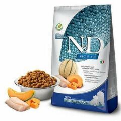 N&D Ocean Morina Balkabaklı ve Kavunlu Büyük ve Orta Irk Yavru Köpek Maması 2,5 Kg