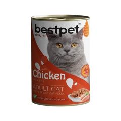 Bestpet Tavuklu Jöleli Yetişkin Kedi Konservesi 400 gr
