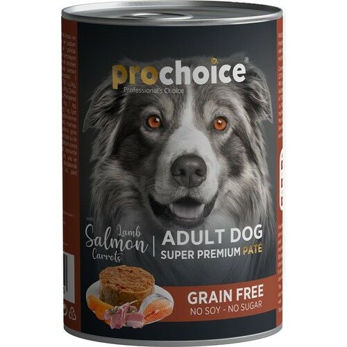 Pro Choice Kuzulu, Somonlu ve Havuçlu Yetişkin Köpek Konservesi 400 gr