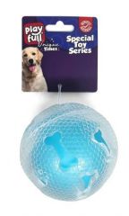 Playfull Kemik Desenli Kauçuk Köpek Oyuncağı 7,5 Cm