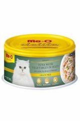 Me-o Delite Tahılsız Jöle Içinde Ton Balıklı Ve Sebzeli Yetişkin Kedi Konservesi 80 gr