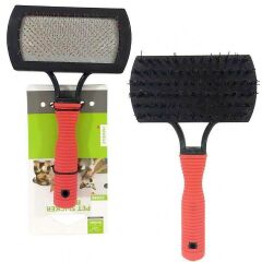 NUNBELL PLASTİK SAPLI ÇİFT TARAFLI KEDİ VE KÖPEK TARAK