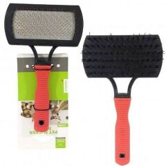 NUNBELL PLASTİK SAPLI ÇİFT TARAFLI KEDİ VE KÖPEK TARAK