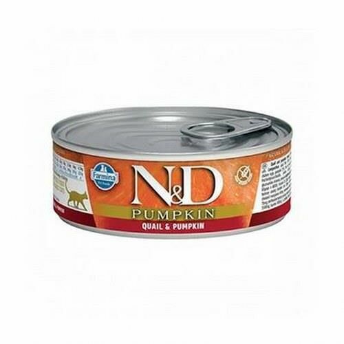 N&D Balkabağı ve Bıldırcınlı Yetişkin Kedi Konservesi 6x80 Gr