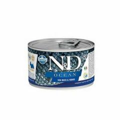 N&D Ocean Levrek Mürekkep Balığı Köpek Konservesi 6x140 Gr