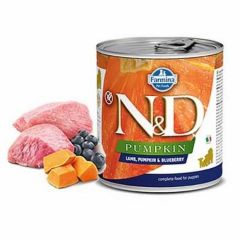 N&D Pumpkin Kuzulu Yaban Mersini Yavru Köpek Konservesi 6x285 Gr
