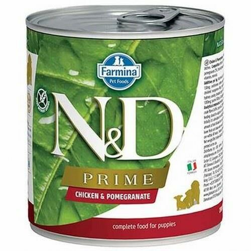 N&D Prime Puppy Tavuklu Narlı Yavru Köpek Konservesi 6x285 Gr