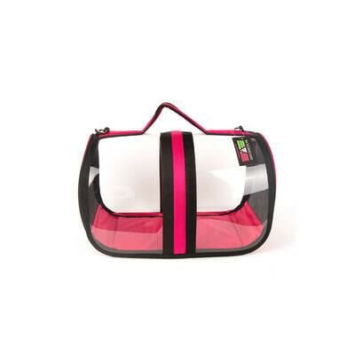 BACCO MİLANO ŞEFFAF ÇANTA PEMBE 44x28x28 cm