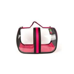 BACCO MİLANO ŞEFFAF ÇANTA PEMBE 44x28x28 cm