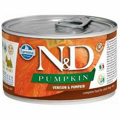 N&D Pumpkin Geyik Balkabağı Yetişkin Köpek Konservesi 6x140 Gr