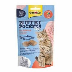 GimCat Nutripockets Somonlu Kedi Ödül Tableti 60 Gr