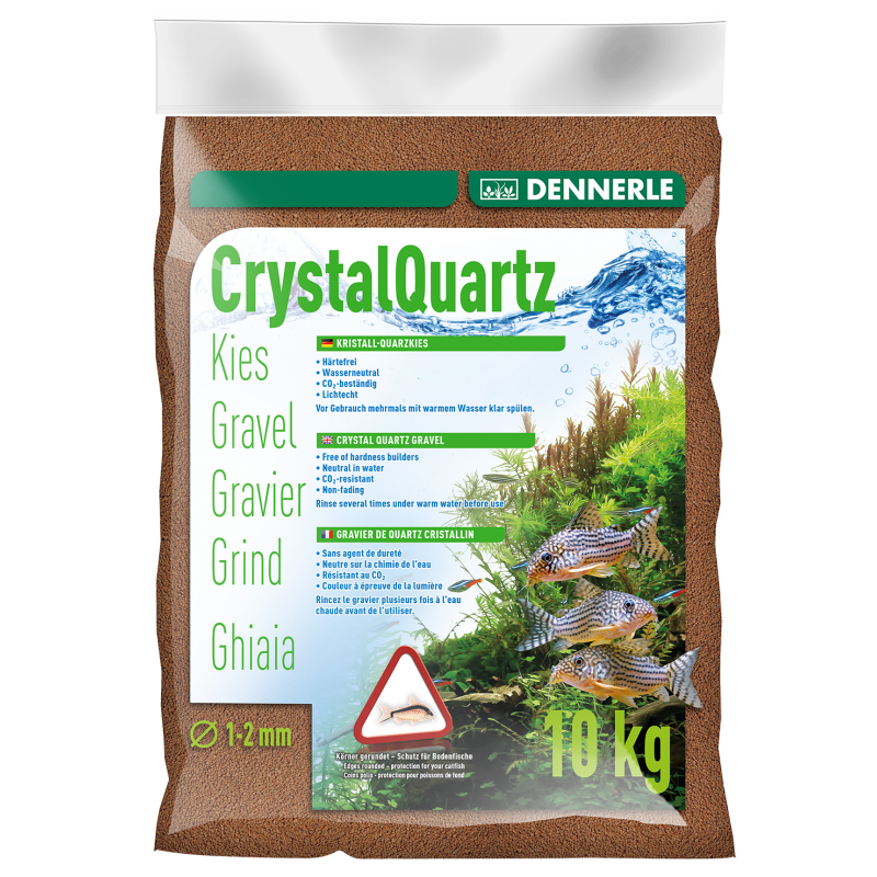 Dennerle - Crystal Quartz Gravel Light Brown 10 kg