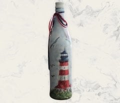 Deniz Feneri Desenli Şişe