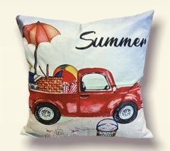 'Summer' Yazılı Yastık Kılıfı