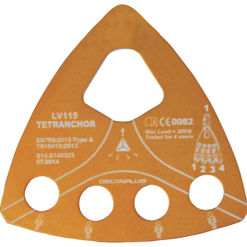 TETRANCHOR LV115 LV115_ TEÇHİZAT LEVHASI - ÇOKLU ANKRAJ NOKTALARI İÇİN SİSTEM - 4 DELİKLİ