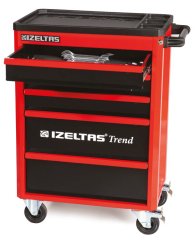 TREND SERİSİ TAKIM DOLABI 7 ÇEKMECELİ KIRMIZI GÖVDE - GRİ ÇEKMECE
