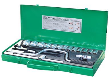 ELTA 1/2'' ALTI KÖŞE LOKMA ANAHTAR TAKIMI 18 PARÇA