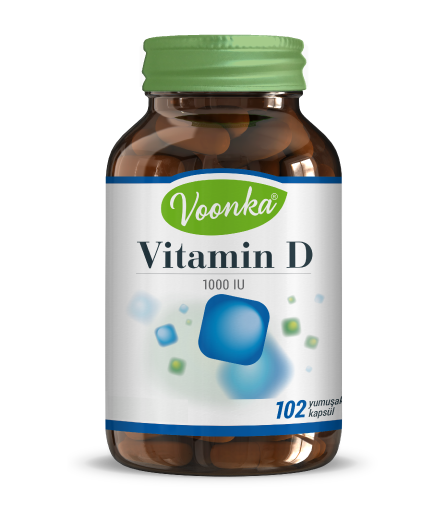 Voonka Vitamin D İçeren Takviye Edici Gıda 102 Kapsül
