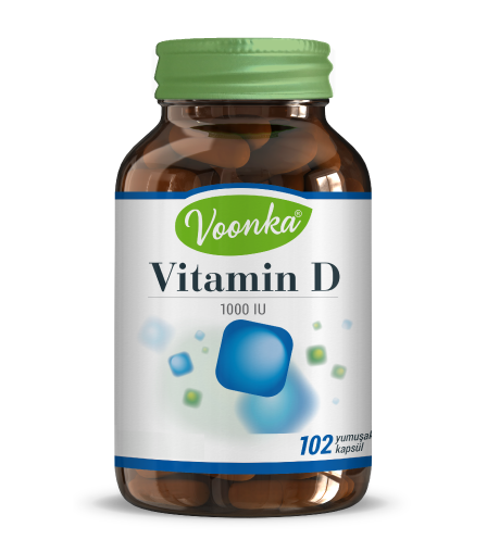 Voonka Vitamin D İçeren Takviye Edici Gıda 102 Kapsül