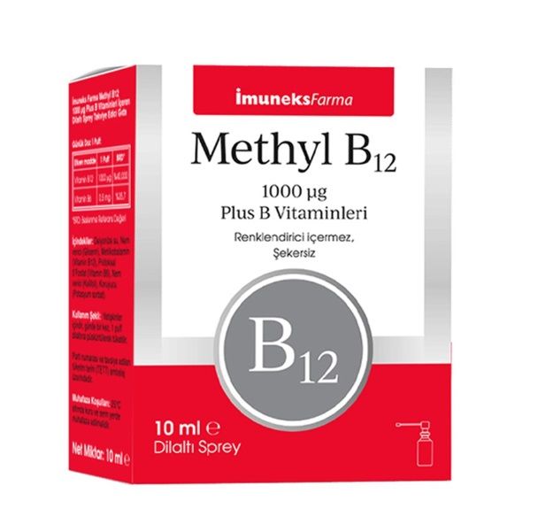 İmuneks Farma Methyl B12 1000mcg Sprey 10ml