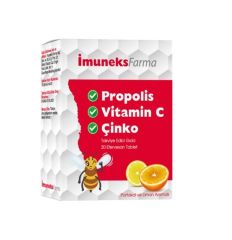 İmuneks Farma Propolis Vitamin C ve Çinko 20 Tablet